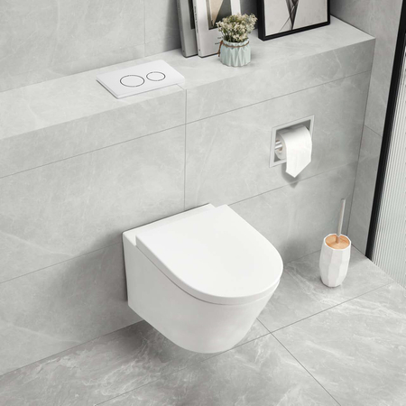 Clapetă de spălare WC Balneo Oxo alb