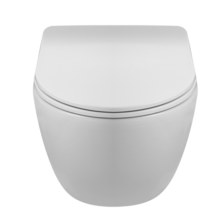 Set WC încastrat Balneo cadru Fix-Frame Narrow cu vas WC alb Luna Tornado