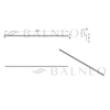 Profil de pantă Balneo Gun Metal pardoseală stânga 170 cm