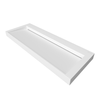 Lavoar Veloria Coco White Solid Surface cu sifon liniar 120 cm