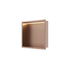 Balneo Wall Box LED raft încastrat cupru 30 x 30 x 10 cm