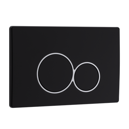 Buton de spălare WC Balneo Exo Negru