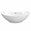 Lavoar pe blat Balneo Zerra 59 x 39 cm alb din ceramică