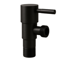 Robinet unghiular cu cap ceramic model 1 Negru 1/2 x 3/4