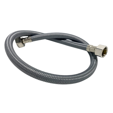 Balneo Furtun de conectare PEX, gri împletit 1/2" x 1/2" 40 cm
