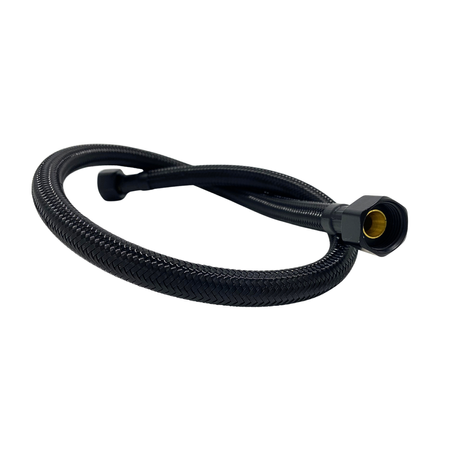 Balneo PEX furtun de conectare în împletitură neagră 3/8" x 3/8" 30 cm