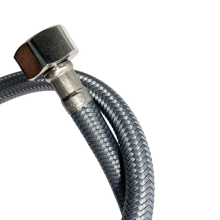 Balneo Furtun de conectare PEX, gri împletit 1/2" x 1/2" 60 cm