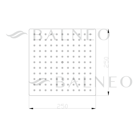 Balneo Cascade model 2 Cap de duș din cupru