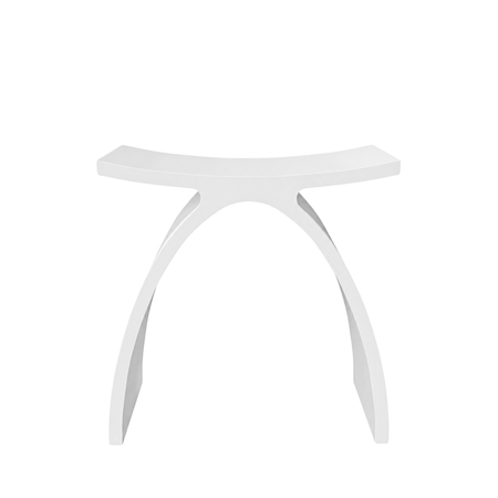 Taburet de baie LAVO Solid Surface, Coco White