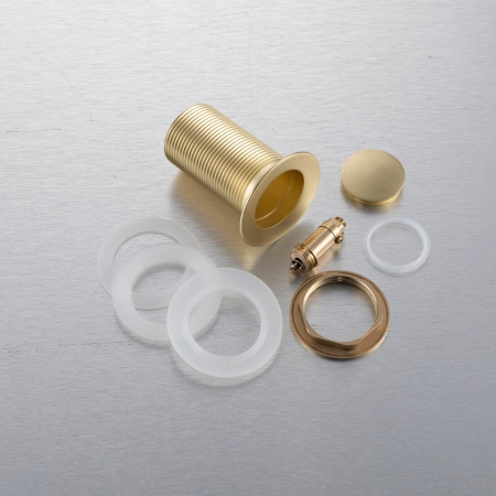 Dop de chiuvetă din alamă Balneo Klik Klak B, auriu, fără orificiu de preaplin – Brushed Gold