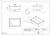 Raft încastrat Balneo WALL-BOX ONE Inox 30x20x10 cm din oțel inoxidabil cu ramă