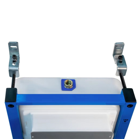 Set WC încastrat Balneo cadru Fix-Frame Narrow cu vas WC alb Luxa Tornado