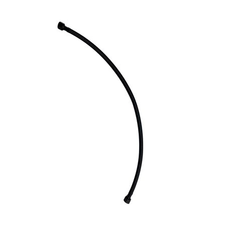 Balneo PEX conexiune furtun negru împletit 3/8" x 3/8" 60 cm