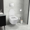 Capac cu închidere lentă pentru vas WC Balneo LUNA, LUXA alb