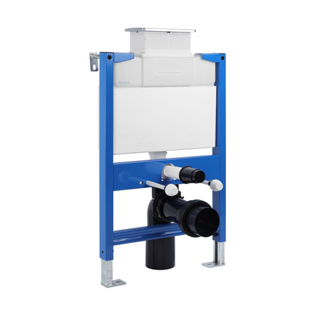Set WC încastrat Balneo cadru Fix-Frame Low cu vas WC alb Luna Tornado