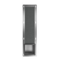 Balneo Wall Box Paper 3 Gun Metal construit în perete raft de depozitare în oțel inoxidabil