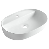 Lavoar pe blat Balneo Alvio 61,5 x 41,5 cm alb din ceramică