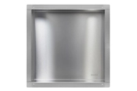 Raft de perete încastrat Balneo Wall Box No rim Inox 30 x 30 x 7 cm din oțel inoxidabil periat fără ramă