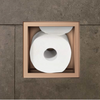 Raft compartiment pentru hârtie Balneo Wall Box Paper 3 Copper cupru îngropat în perete din oțel inoxidabil