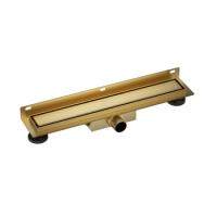 Sifon de perete pentru duș Wall and Floor NEXT - 90 cm Gold