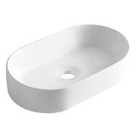 Lavoar pe blat Balneo Nessa 51 x 31 cm alb din ceramică