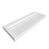 Lavoar Veloria Coco White Solid Surface cu sifon liniar 120 cm