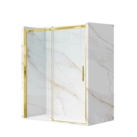 Ușă de duș glisantă Balneo Porta – Auriu 120 cm