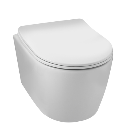 Set WC încastrat Balneo cadru Fix-Frame Narrow cu vas WC alb Luxa Tornado