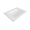 Lavoar ALVERIA Solid Surface Coco White cu sifon liniar 60 cm