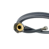 Balneo Furtun de conectare PEX, gri împletit 1/2" x 3/8" 60 cm