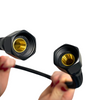 Balneo PEX conexiune furtun negru împletit 3/8" x 3/8" 40 cm