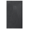 Cădiță de duș compozit Balneo Stone Tray 140 x 90 x 2,5 cm gri închis joasă dreptunghiulară