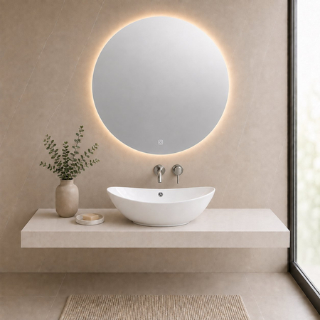 Lavoar pe blat Balneo Zerra 59 x 39 cm alb din ceramică