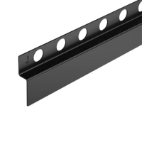 Profil de pantă Balneo negru de perete stânga 120 cm