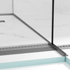 Balustradă Balneo gun metal pentru sticlă dreapta 170 cm
