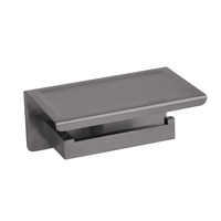 Suport de hârtie cu raft pentru telefon Balneo Qarx gun metal