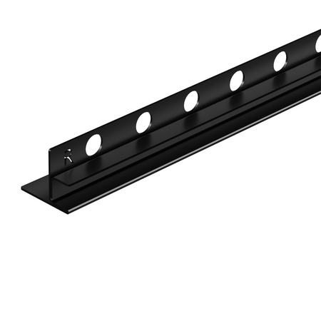 Profil de pantă Balneo negru pentru sticlă dreapta 120 cm