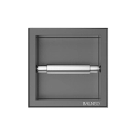 Balneo Wall Box Paper Holder 1 Gun Metal construit într-un perete din oțel inoxidabil