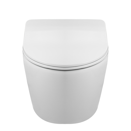 Set WC încastrat Balneo cadru Fix-Frame Narrow cu vas WC alb Luxa Tornado