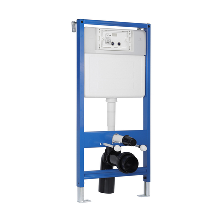 Set WC încastrat Balneo cadru Fix-Frame Standard cu vas WC alb Luxa Tornado