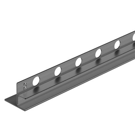 Balustradă Balneo gun metal pentru sticlă dreapta 170 cm