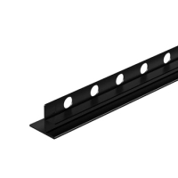 Profil de pantă Balneo negru pentru sticlă stânga 120 cm