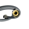 Balneo Furtun de conectare PEX, gri împletit 1/2" x 1/2" 40 cm