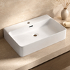 Lavoar pe blat Balneo Neria 60 x 42 cm alb din ceramică