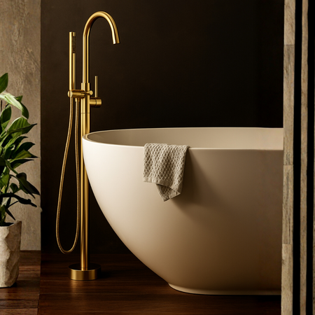 Baterie de cadă Balneo Cascade model 2 shiny gold