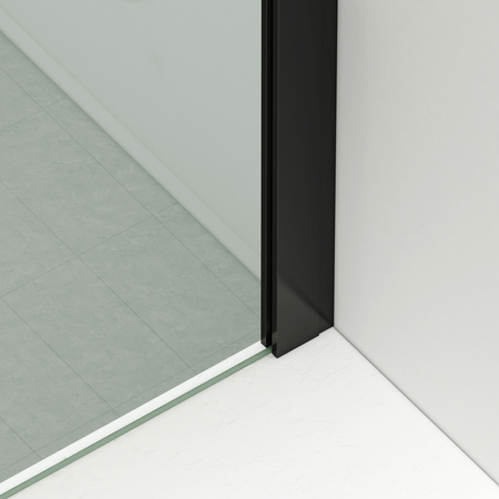 Ușă de duș glisantă Balneo Porta – Negru 100 cm