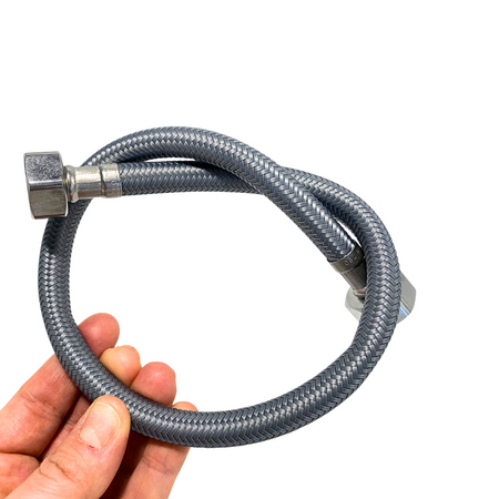 Balneo Furtun de conectare PEX, gri împletit 1/2" x 1/2" 40 cm