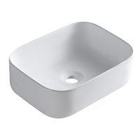Lavoar pe blat Balneo Natra 40,5 x 30 cm alb din ceramică