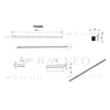 Profil de pardoseală Balneo inox dreapta 170 cm