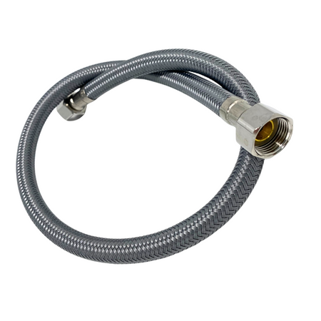 Balneo PEX furtun de conectare gri împletit 3/8" x 3/8" 60 cm